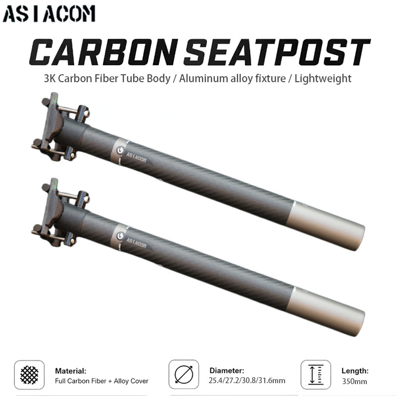 Carbon Fiber Saddle - ASIACOM - Poste de sillín de