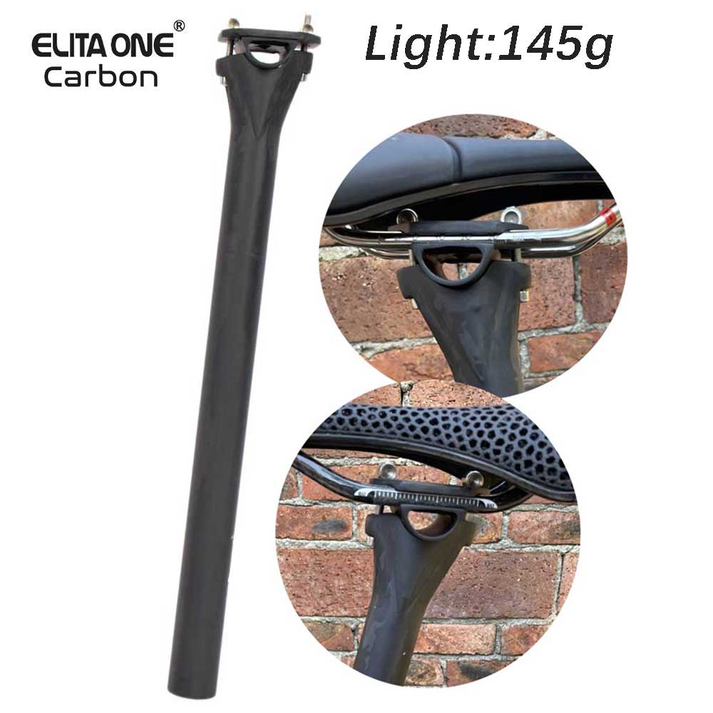 Carbon Fiber Saddle - Elitaone MTB/tija de sillín de bicicleta