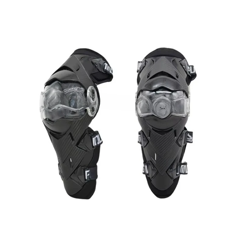 Cycling Hand Gear - Rodilleras Todoterreno Negras para Adolescentes y