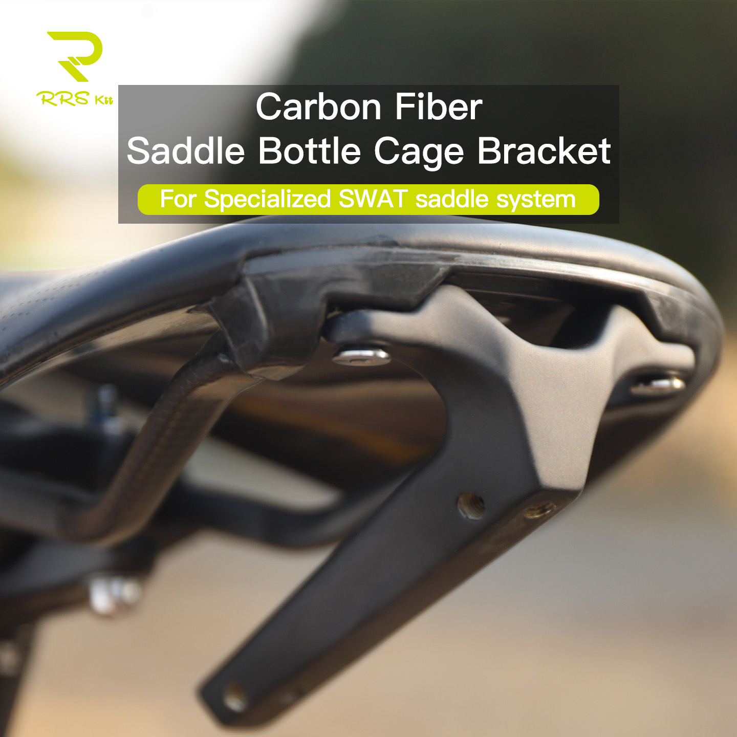 Carbon Fiber Saddle - Soporte para botella de agua con