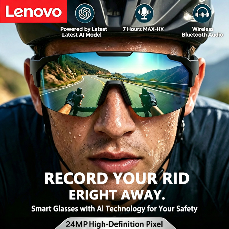Cycling Glasses - Gafas Inteligentes Lenovo 2400W con IA,