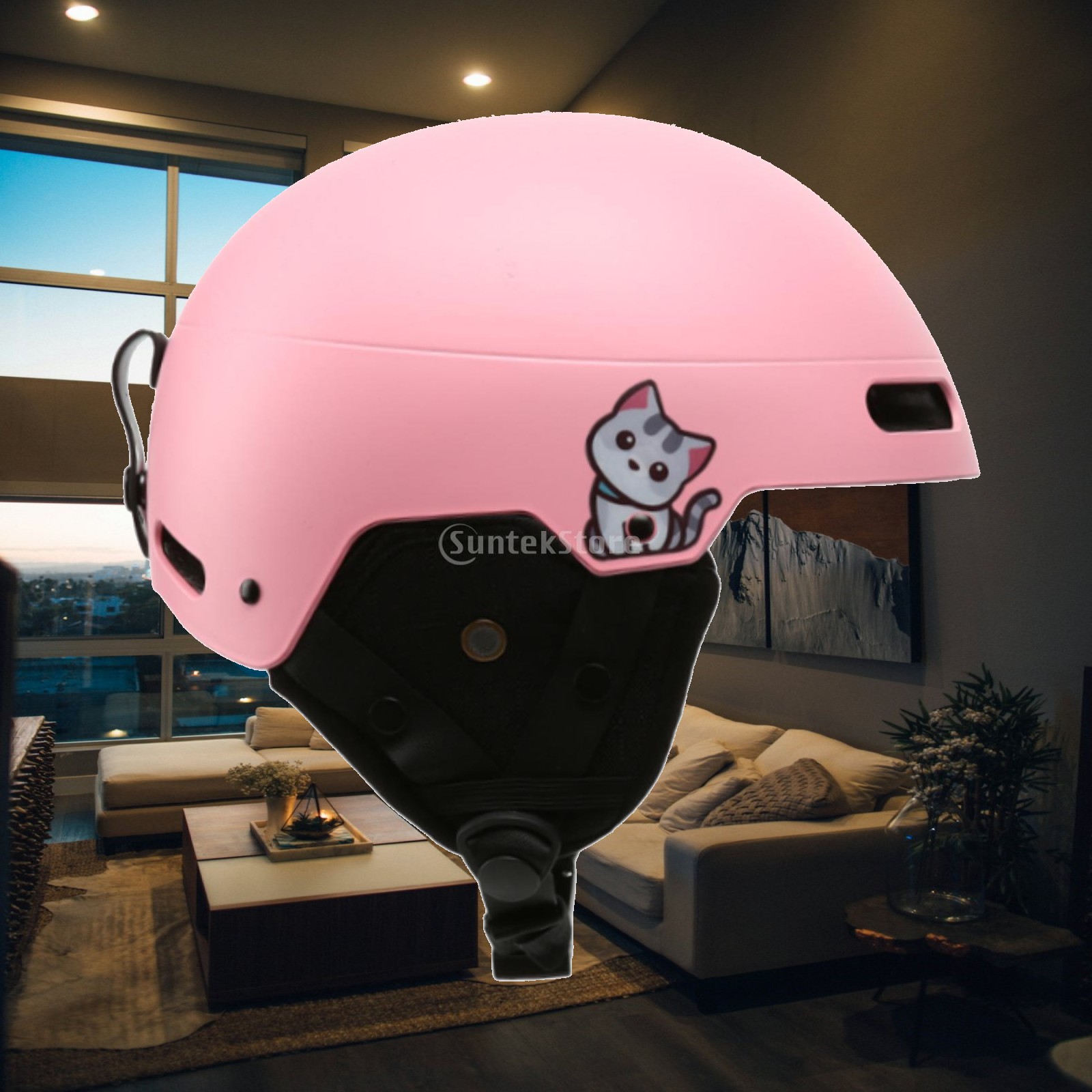 Bicycle Helmet - Casco de esquí ajustable y portátil