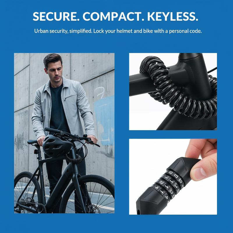 Cable de Seguridad para Casco  - Bicycle Helmet reseña y precio